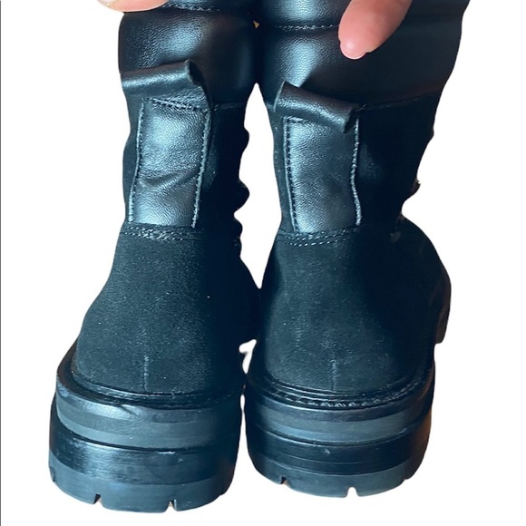 Kurt Geiger Black Ankle Boots with Silver Accents - Picture 5 of 6